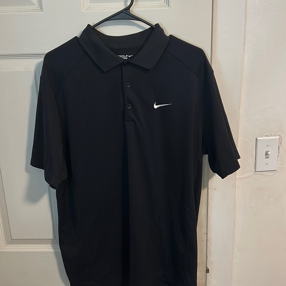 Black Nike Dry Fit Polo
